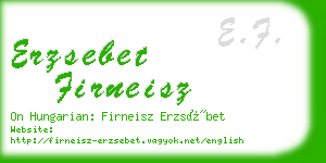 erzsebet firneisz business card